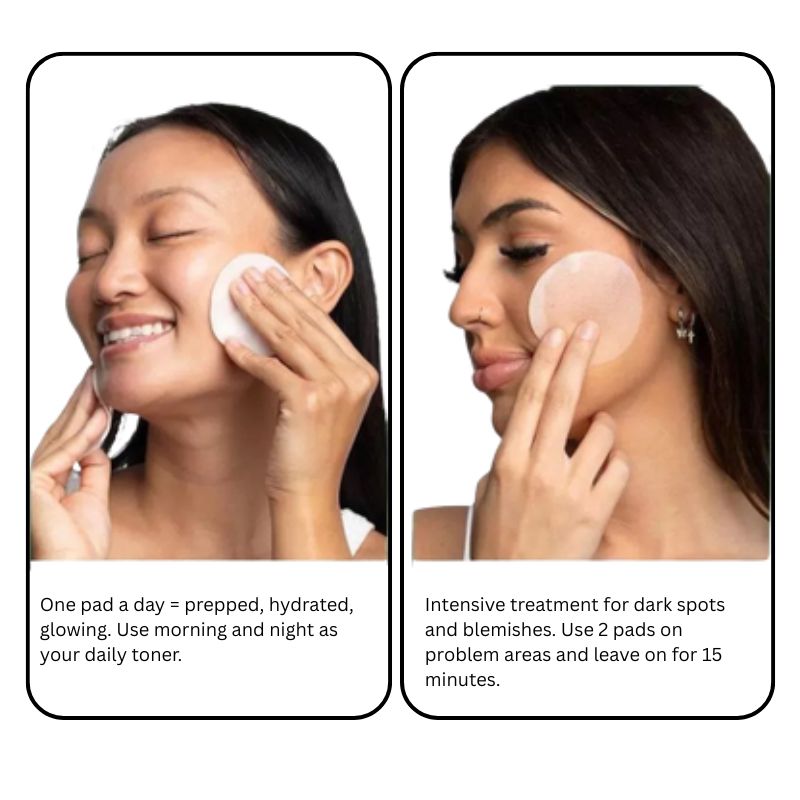 Korean Toner Pads for Wrinkles, Dark Spots & Radiant Glow