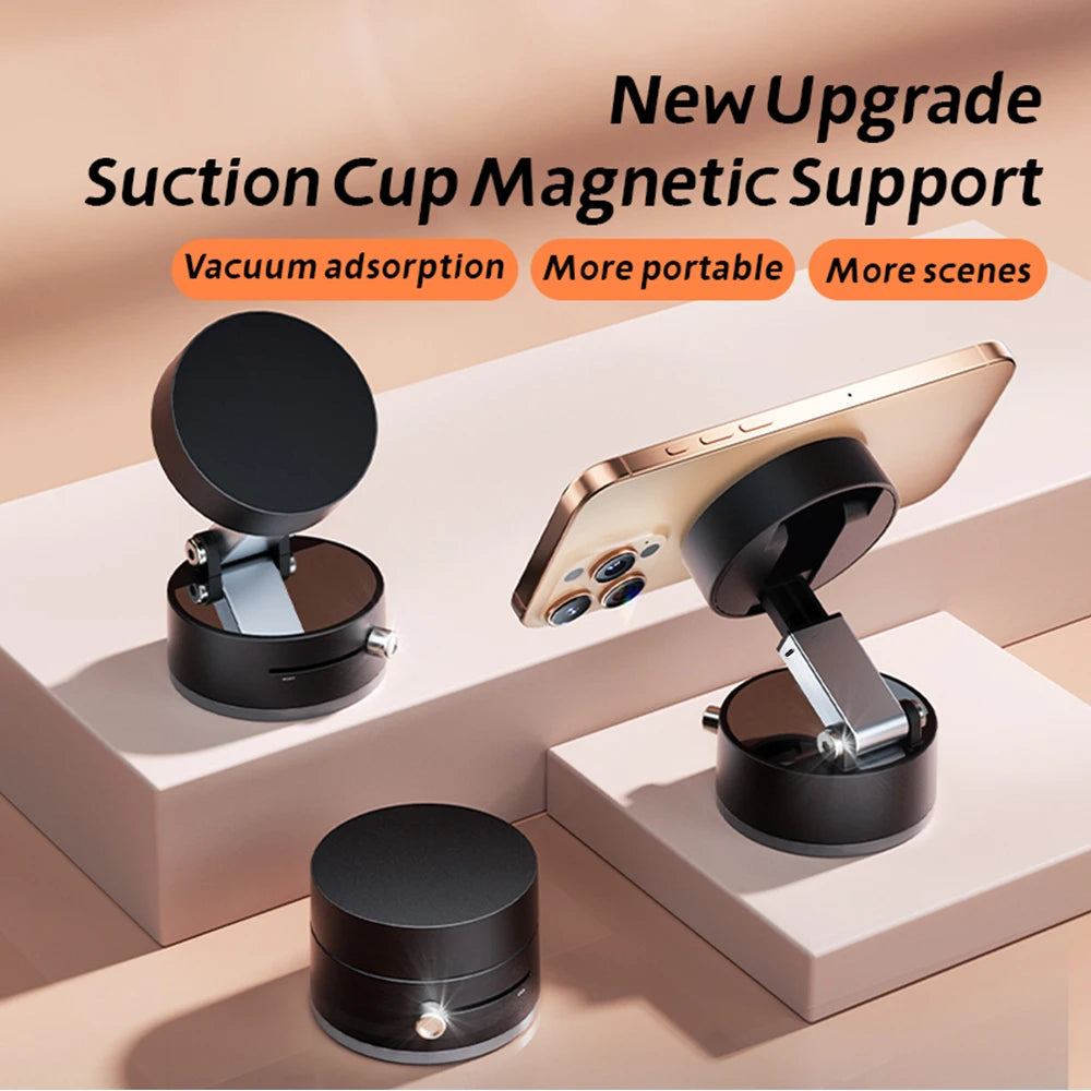 Double-sided Vacuum Magnetic Car Mounted Adsorption Adjustable Bracket