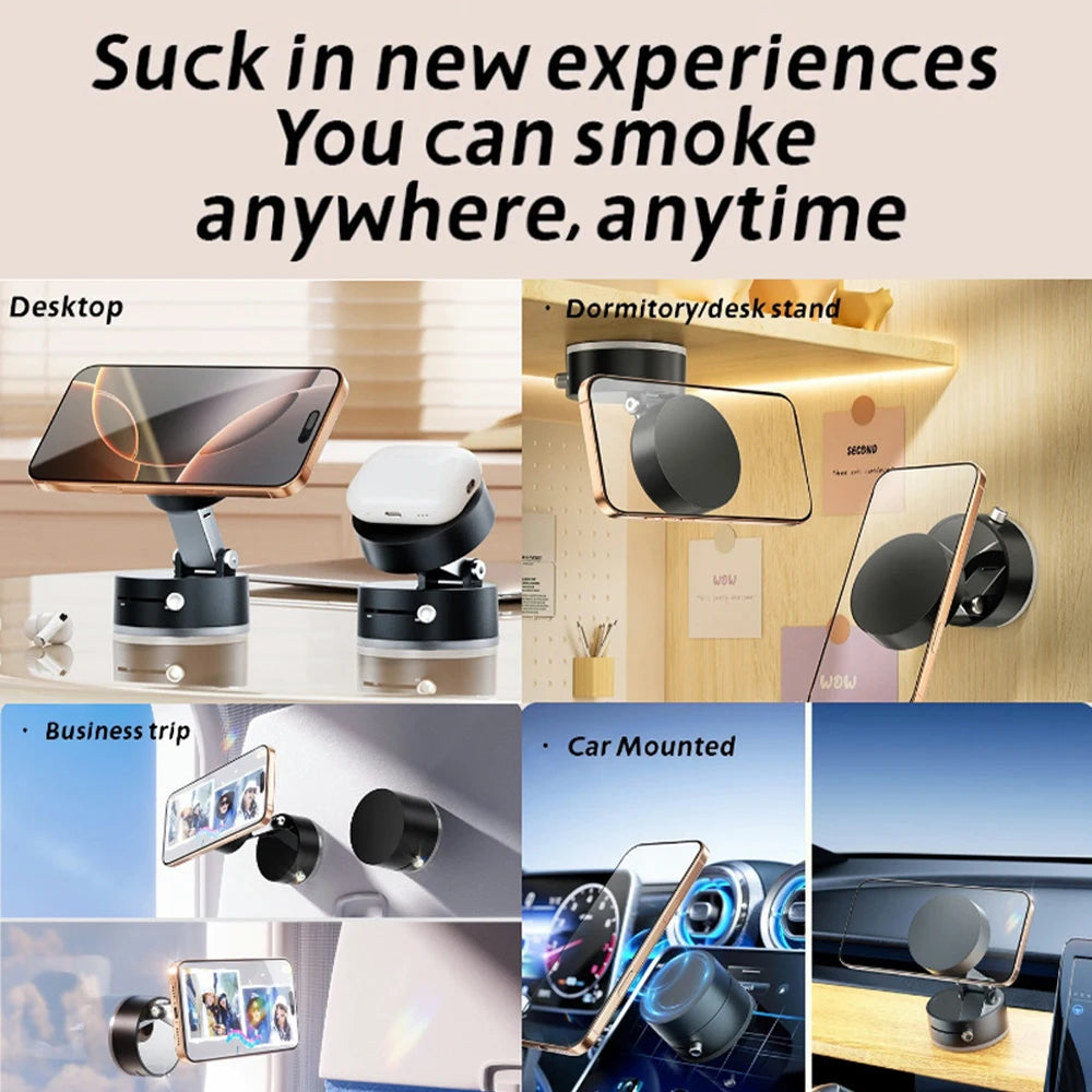 Double-sided Vacuum Magnetic Car Mounted Adsorption Adjustable Bracket