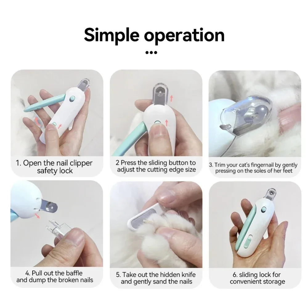 Pet Nail Clippers Safe with Adjustable Hole