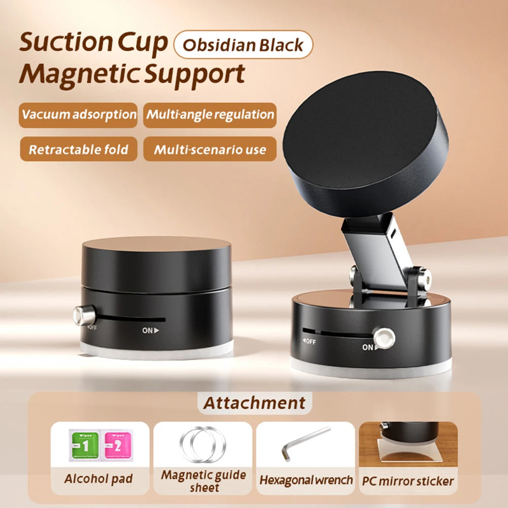 Double-sided Vacuum Magnetic Car Mounted Adsorption Adjustable Bracket