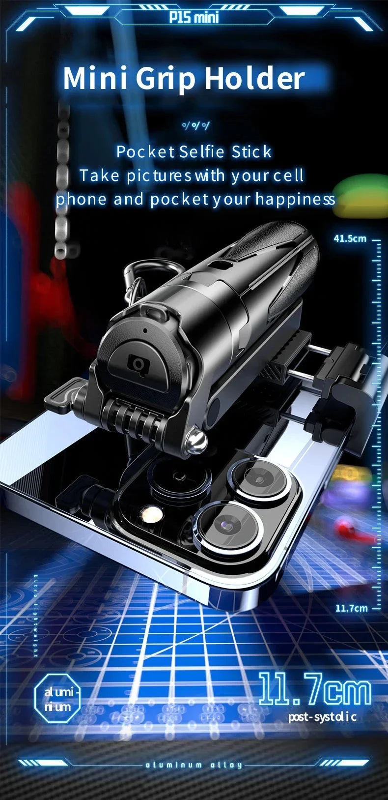 Mini Bluetooth Portable Telescopic Multifunctional Tripod