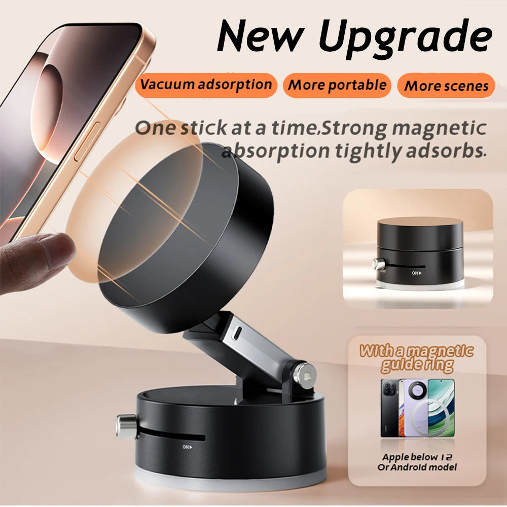 Double-sided Vacuum Magnetic Car Mounted Adsorption Adjustable Bracket
