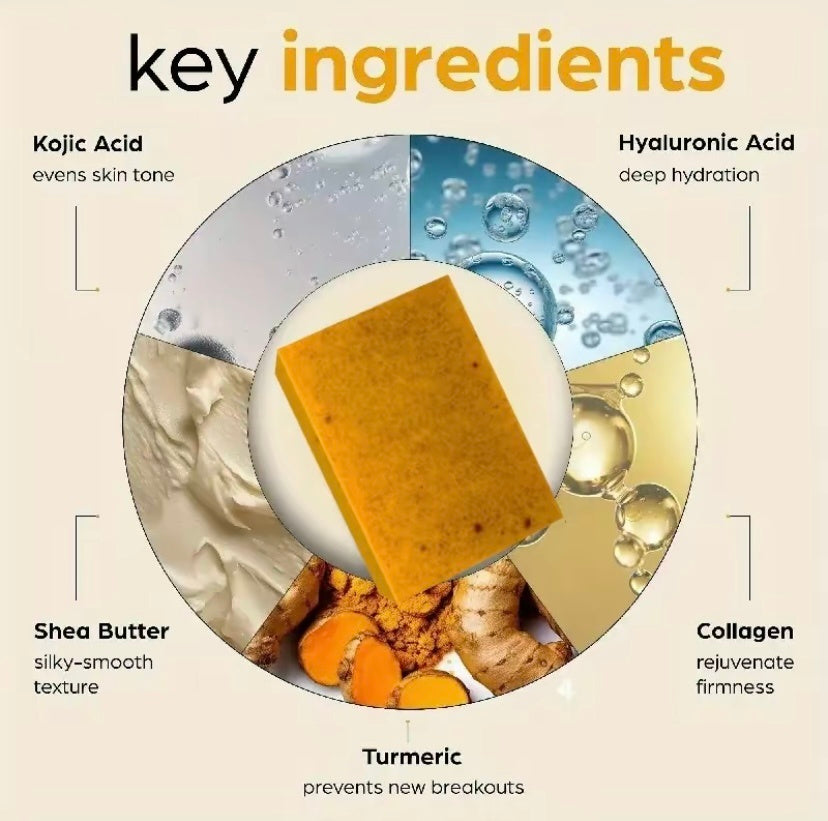 Turmeric Kojic Acid Dark Spot Remover Soap Bars