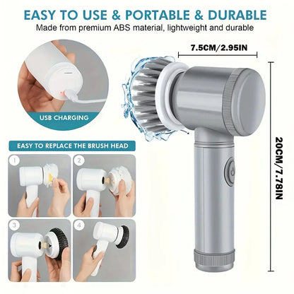 5 in 1 Powerful Electric Cleaning Brush