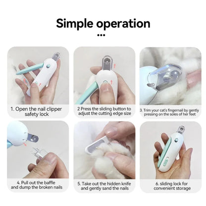 Pet Nail Clippers Safe with Adjustable Hole