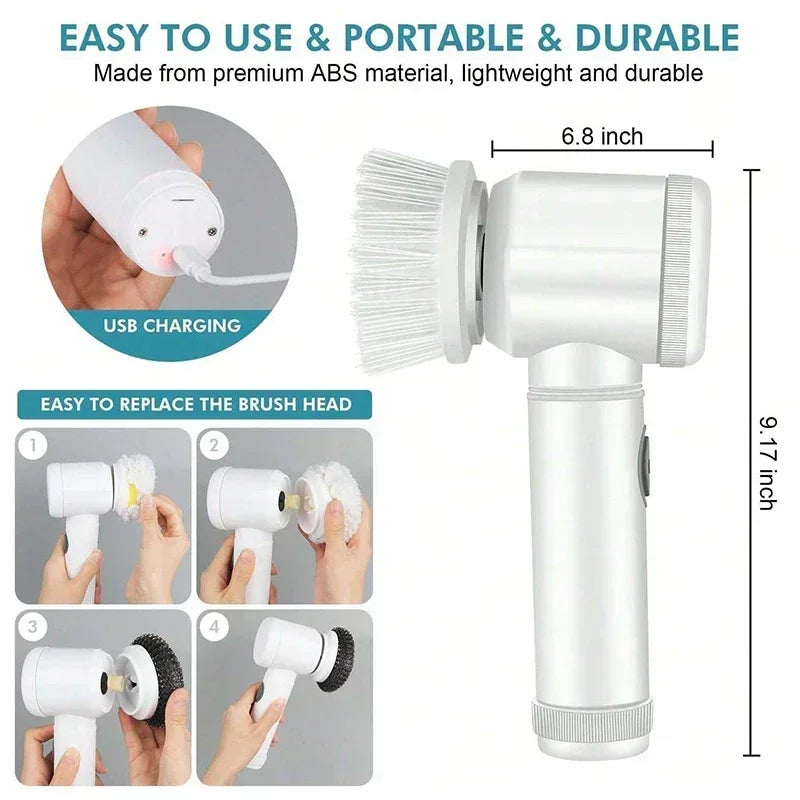 5 in 1 Powerful Electric Cleaning Brush