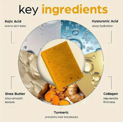 Turmeric Kojic Acid Dark Spot Remover Soap Bars